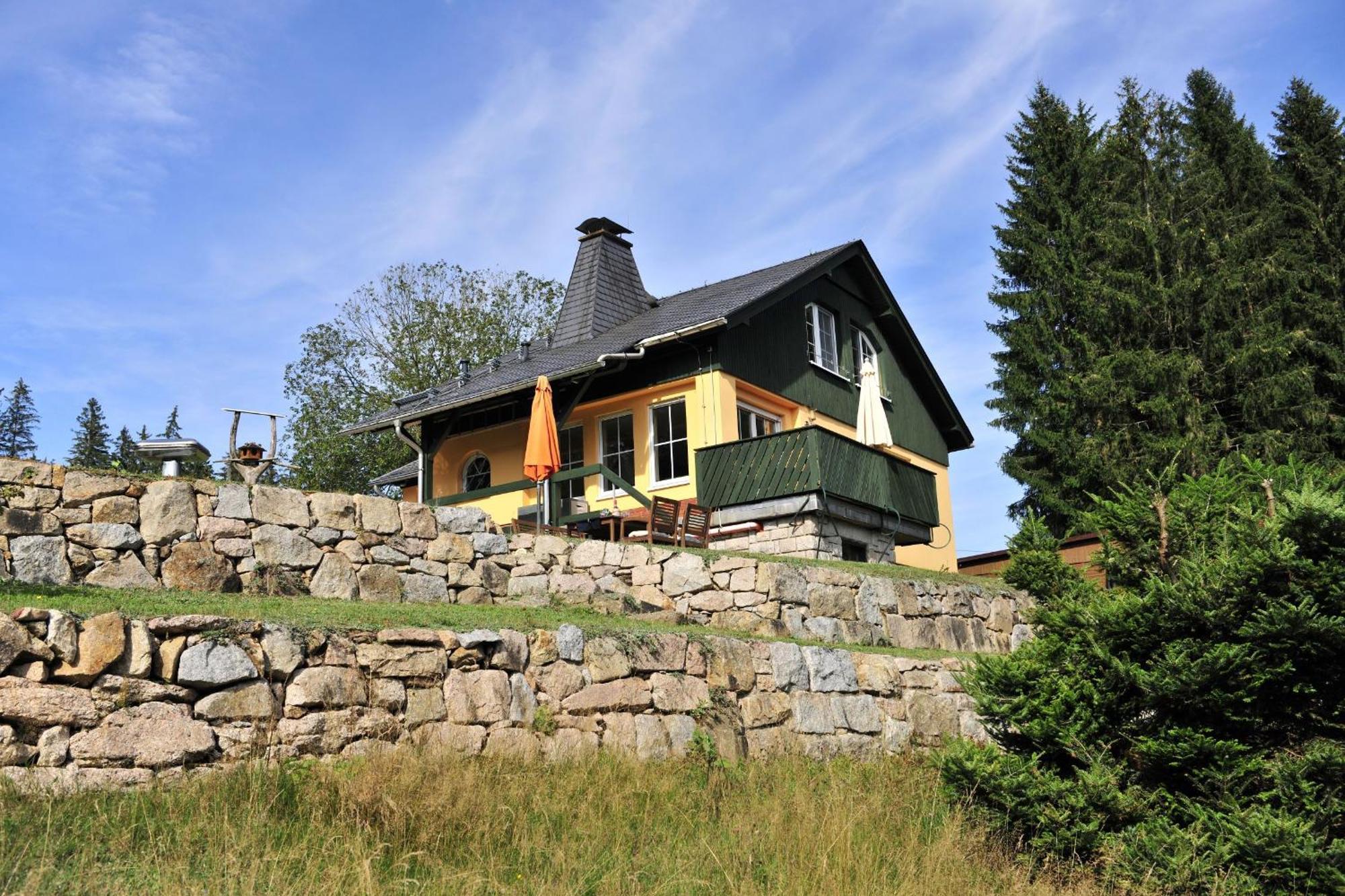 Exklusives Ferienhaus "Waldzauber" Ruhe Und Natur Pur Am Waldrand Geniessen Schönheide Exterior foto
